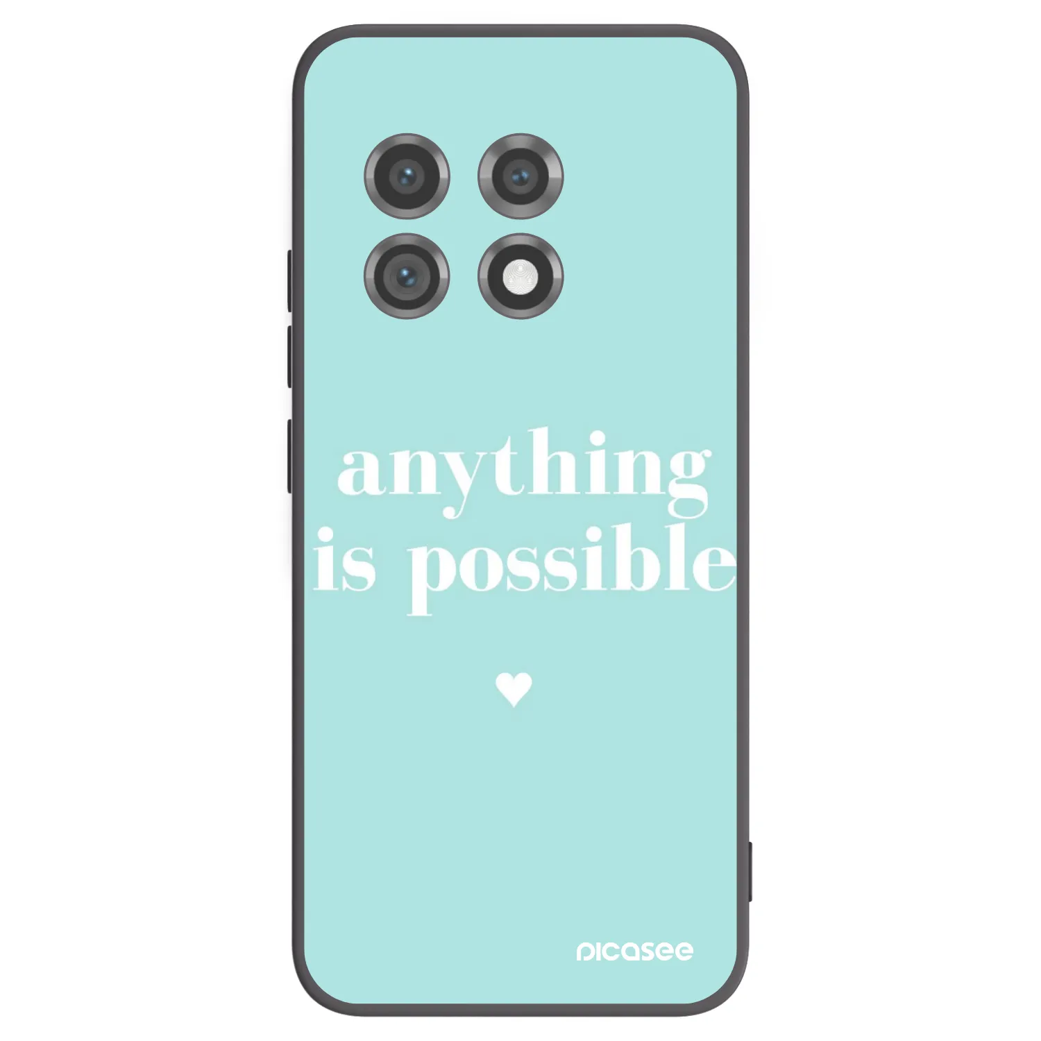 Picasee silikonowe czarne etui na OnePlus 11 5G - Anything is possible