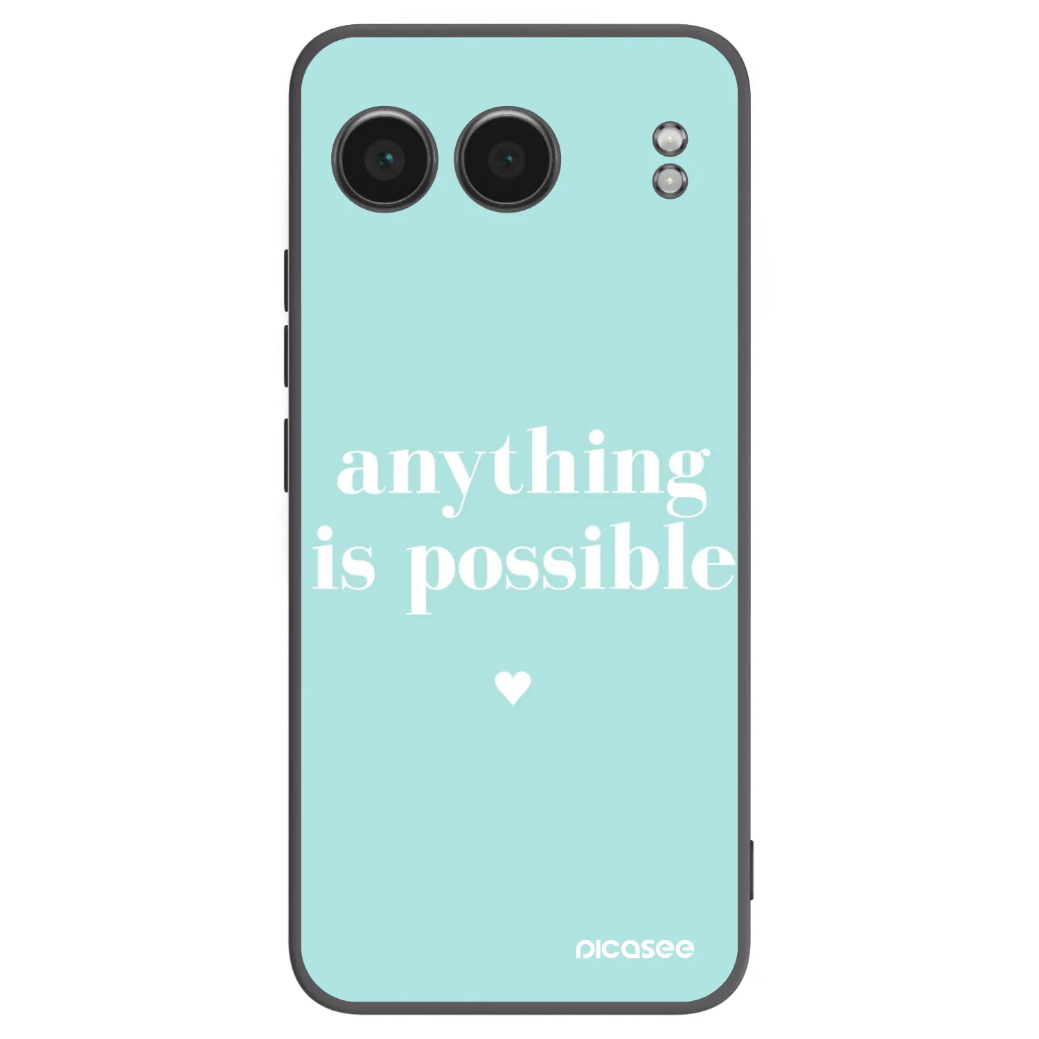 Picasee silikonowe czarne etui na OnePlus Nord 4 - Anything is possible