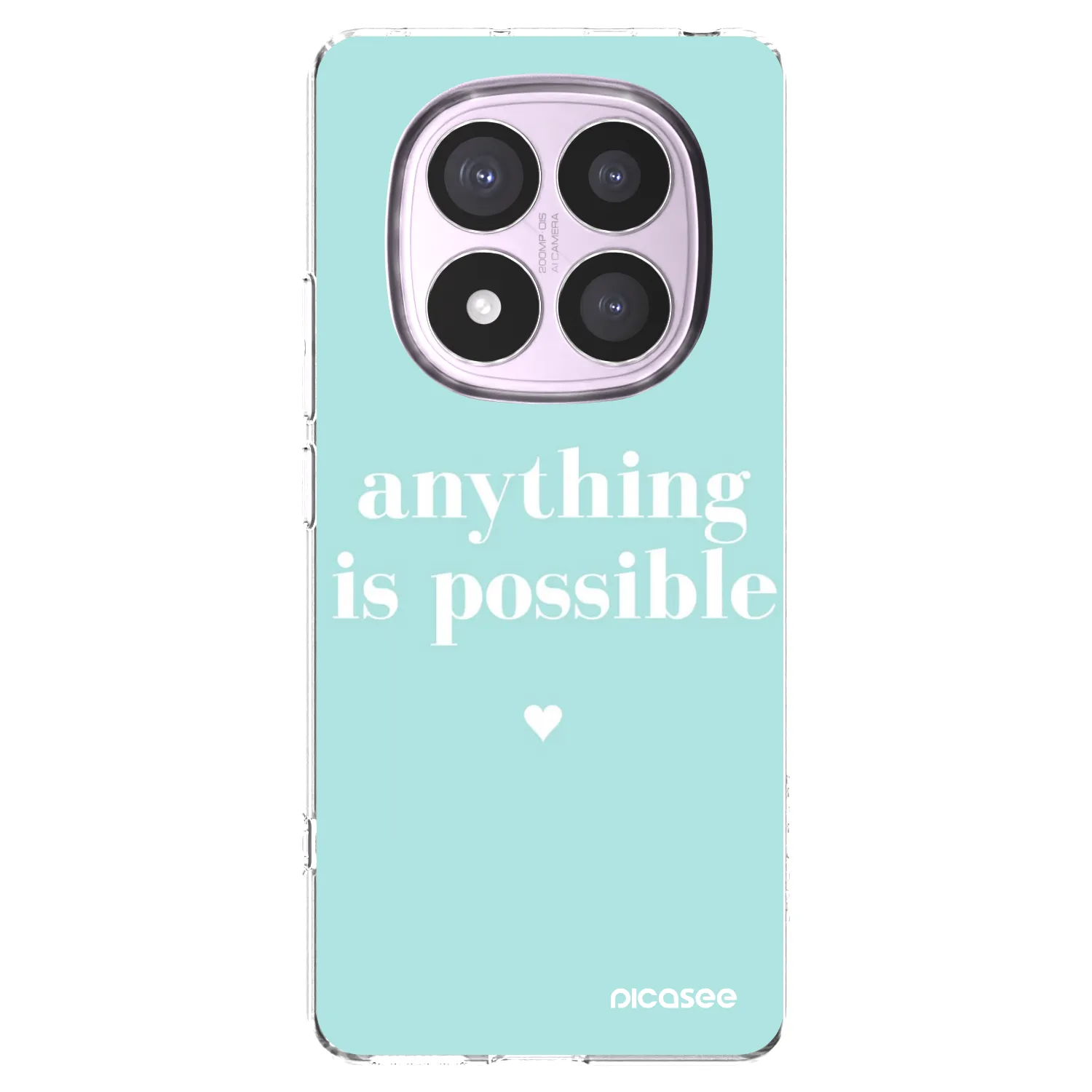 Picasee silikonowe przeźroczyste etui na Xiaomi Redmi Note 14 Pro 5G - Anything is possible