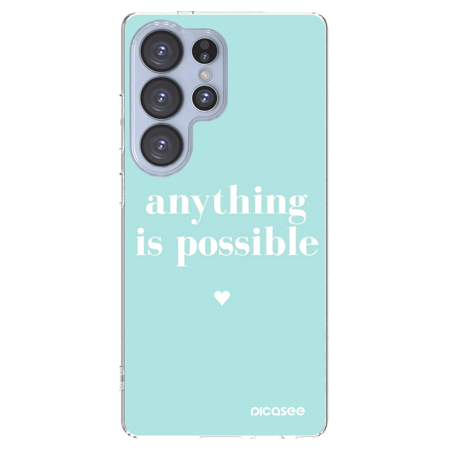 Picasee silikonowe przeźroczyste etui na Samsung Galaxy S25 Ultra 5G - Anything is possible