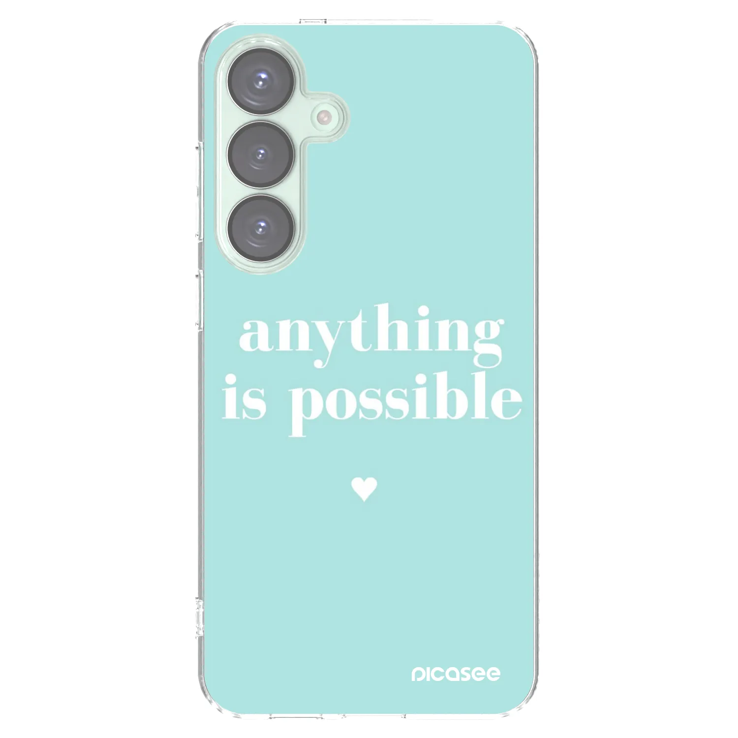 Picasee silikonowe przeźroczyste etui na Samsung Galaxy S25+ 5G - Anything is possible