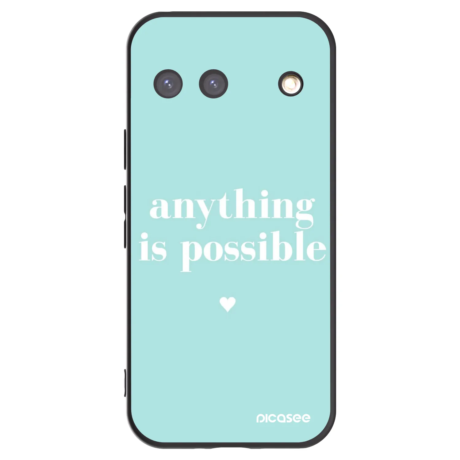 Picasee silikonowe czarne etui na Google Pixel 9 - Anything is possible