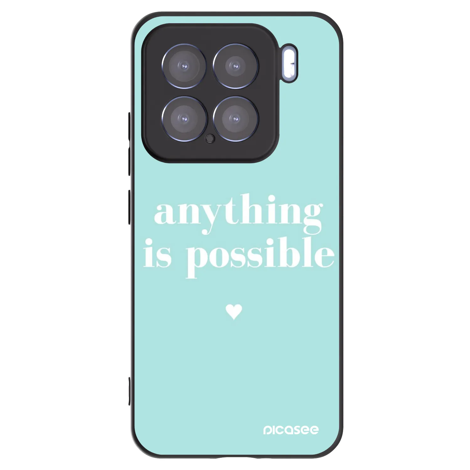 Picasee silikonowe czarne etui na Xiaomi 15 - Anything is possible