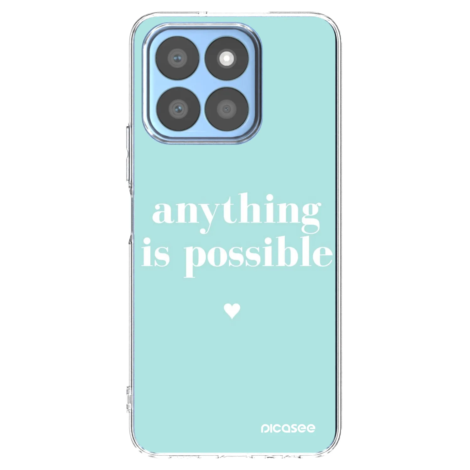 Picasee silikonowe przeźroczyste etui na Honor X8c - Anything is possible