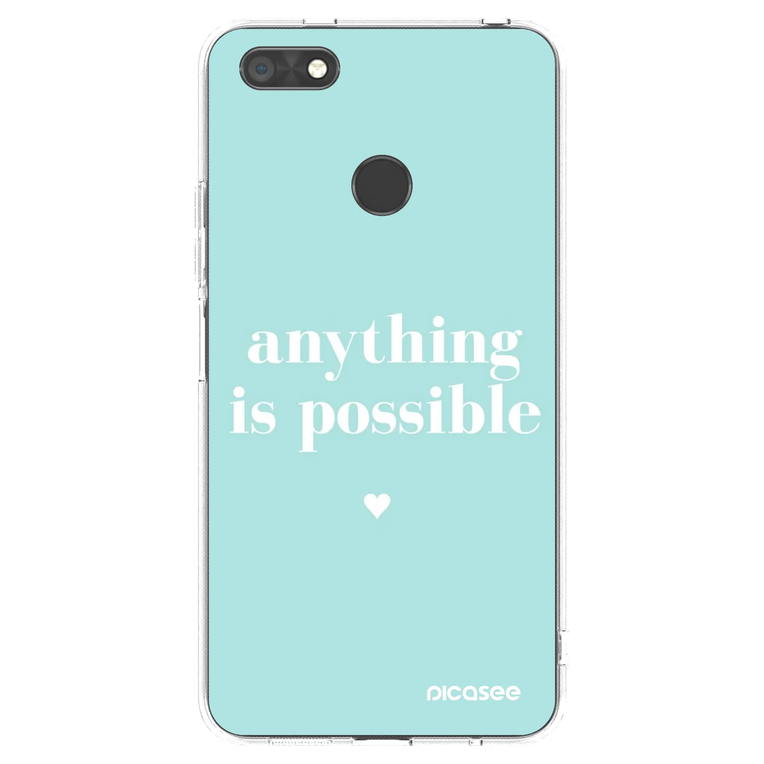 Picasee silikonowe przeźroczyste etui na Huawei P9 Lite Mini - Anything is possible