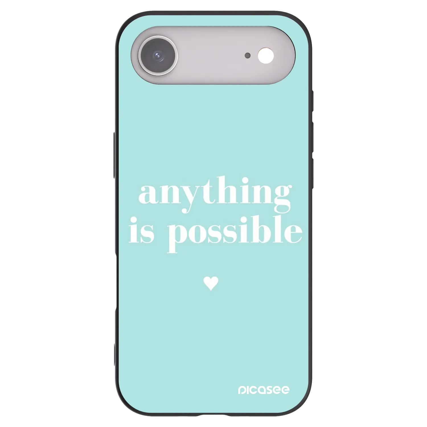 Picasee silikonowe czarne etui na Apple iPhone Air - Anything is possible