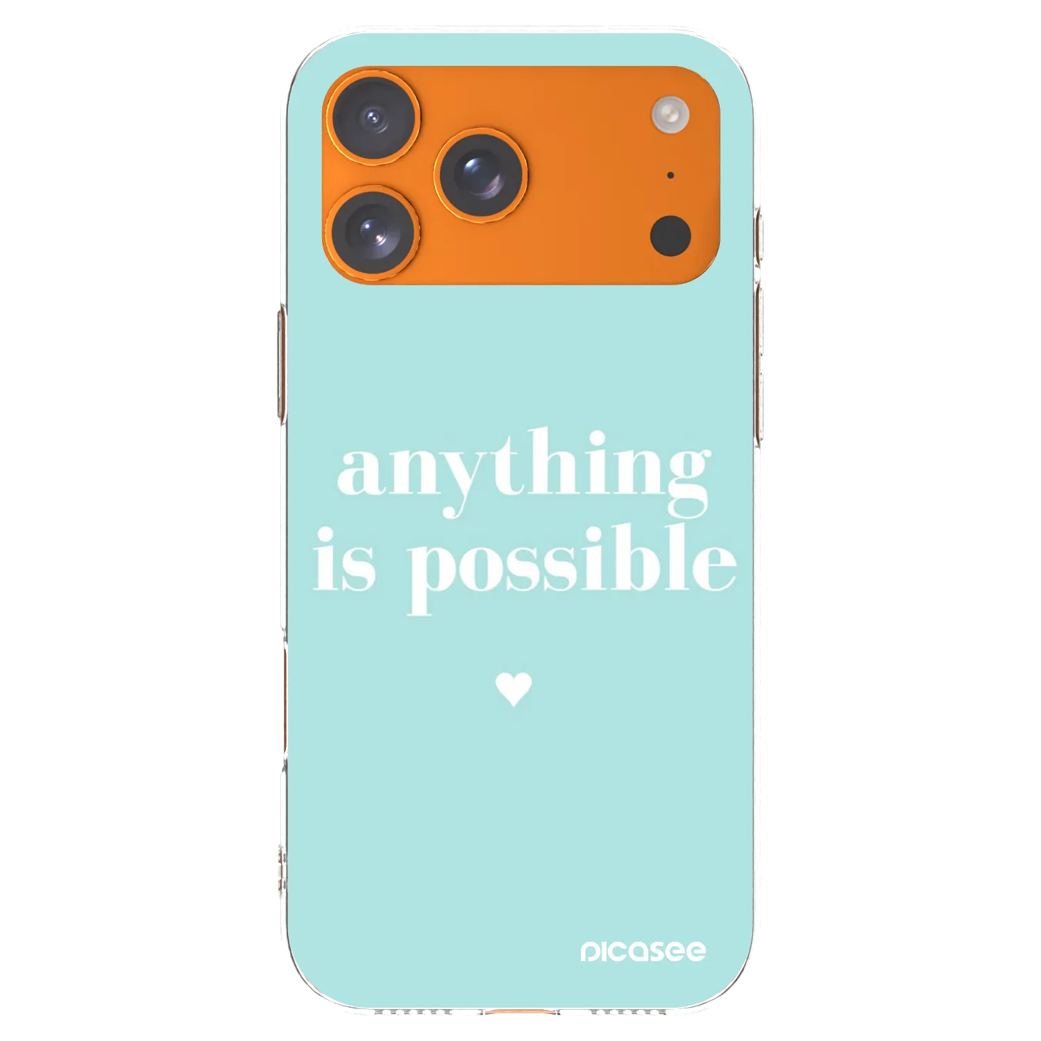 Picasee silikonowe przeźroczyste etui na Apple iPhone 17 Pro Max - Anything is possible