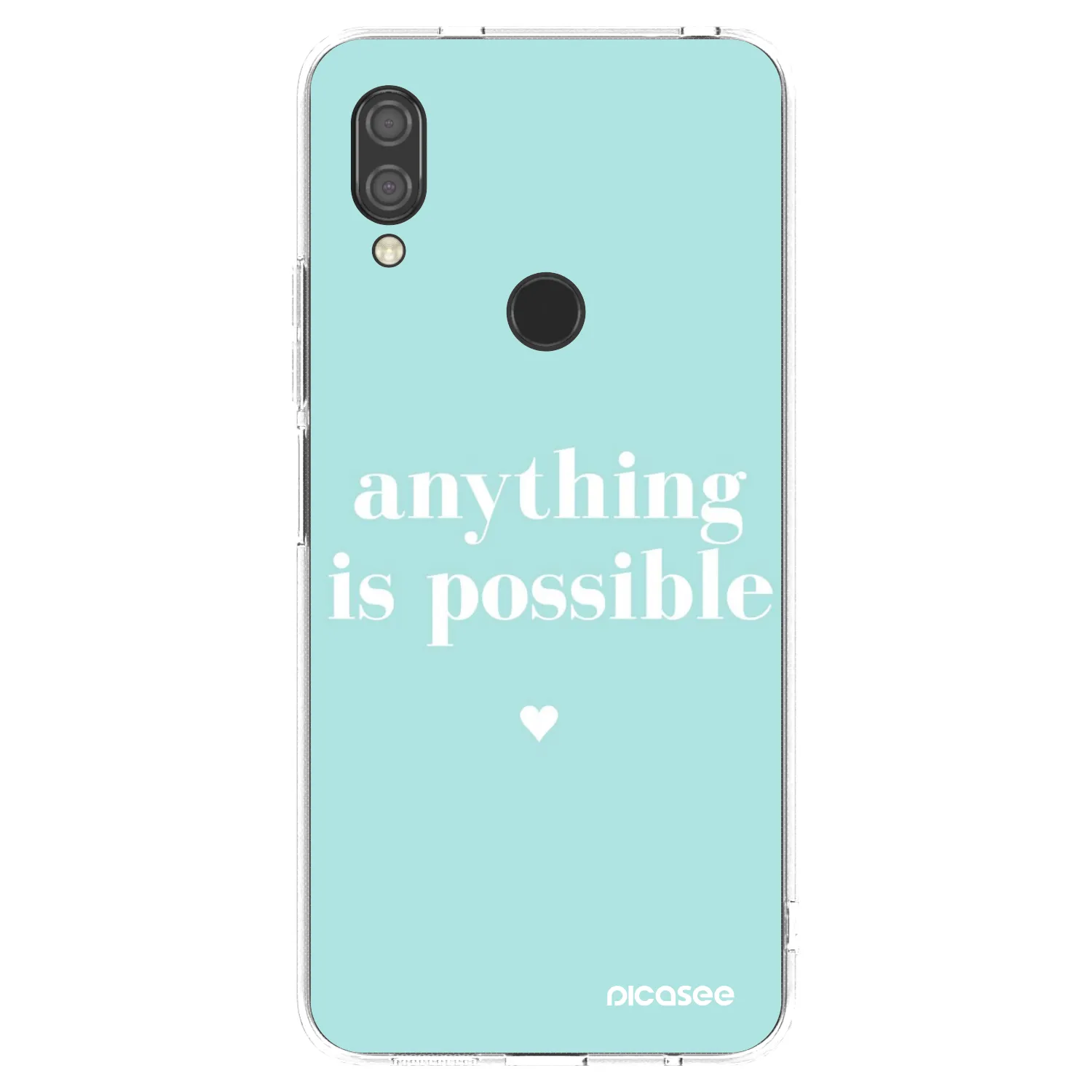 Picasee silikonowe przeźroczyste etui na Xiaomi Redmi 7 - Anything is possible