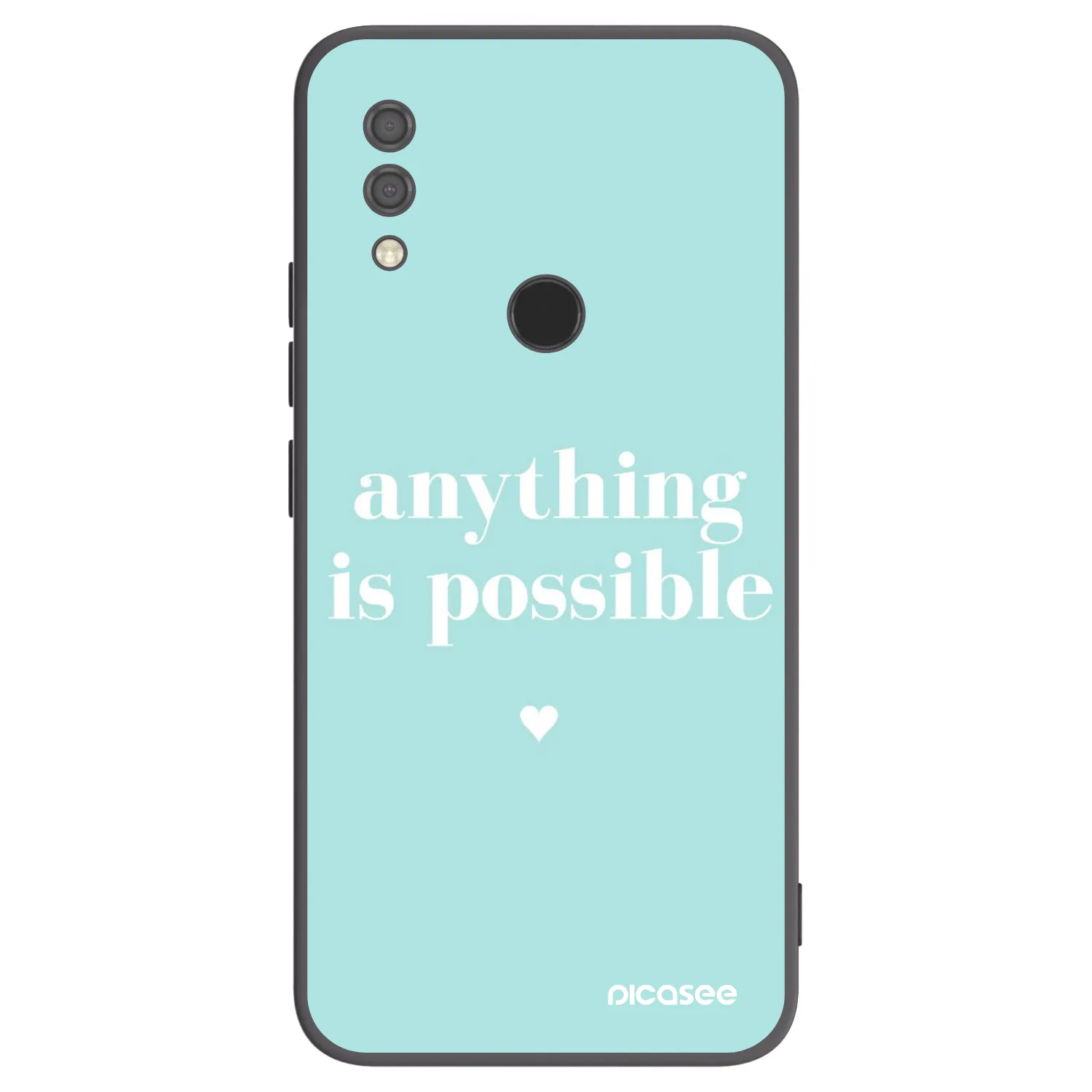 Picasee silikonowe czarne etui na Xiaomi Redmi 7 - Anything is possible