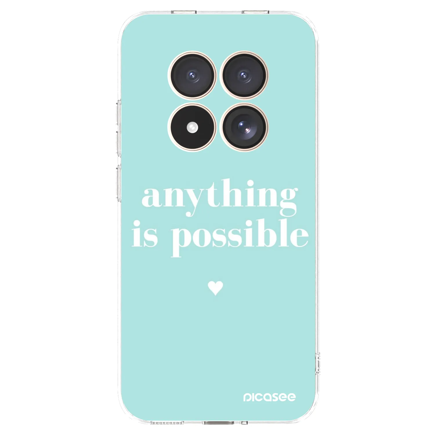 Picasee silikonowe przeźroczyste etui na Xiaomi Redmi Note 15 Pro 4G - Anything is possible