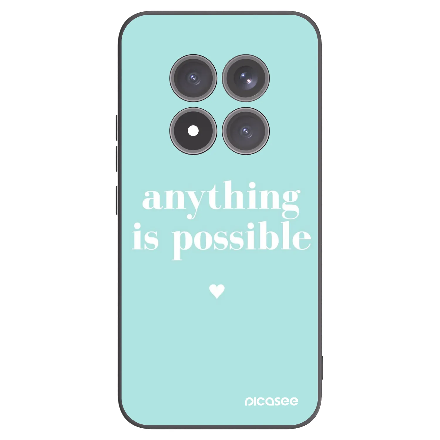 Picasee silikonowe czarne etui na Xiaomi Redmi Note 15 Pro+ - Anything is possible