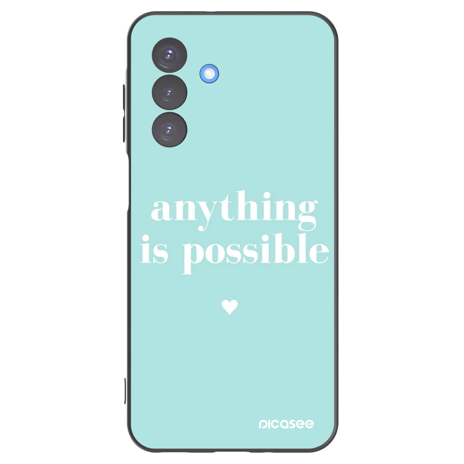 Picasee silikonowe czarne etui na Samsung Galaxy A17 5G - Anything is possible