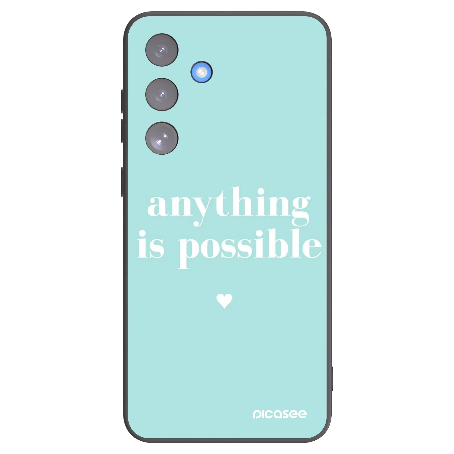 Picasee silikonowe czarne etui na Samsung Galaxy S25 FE 5G - Anything is possible