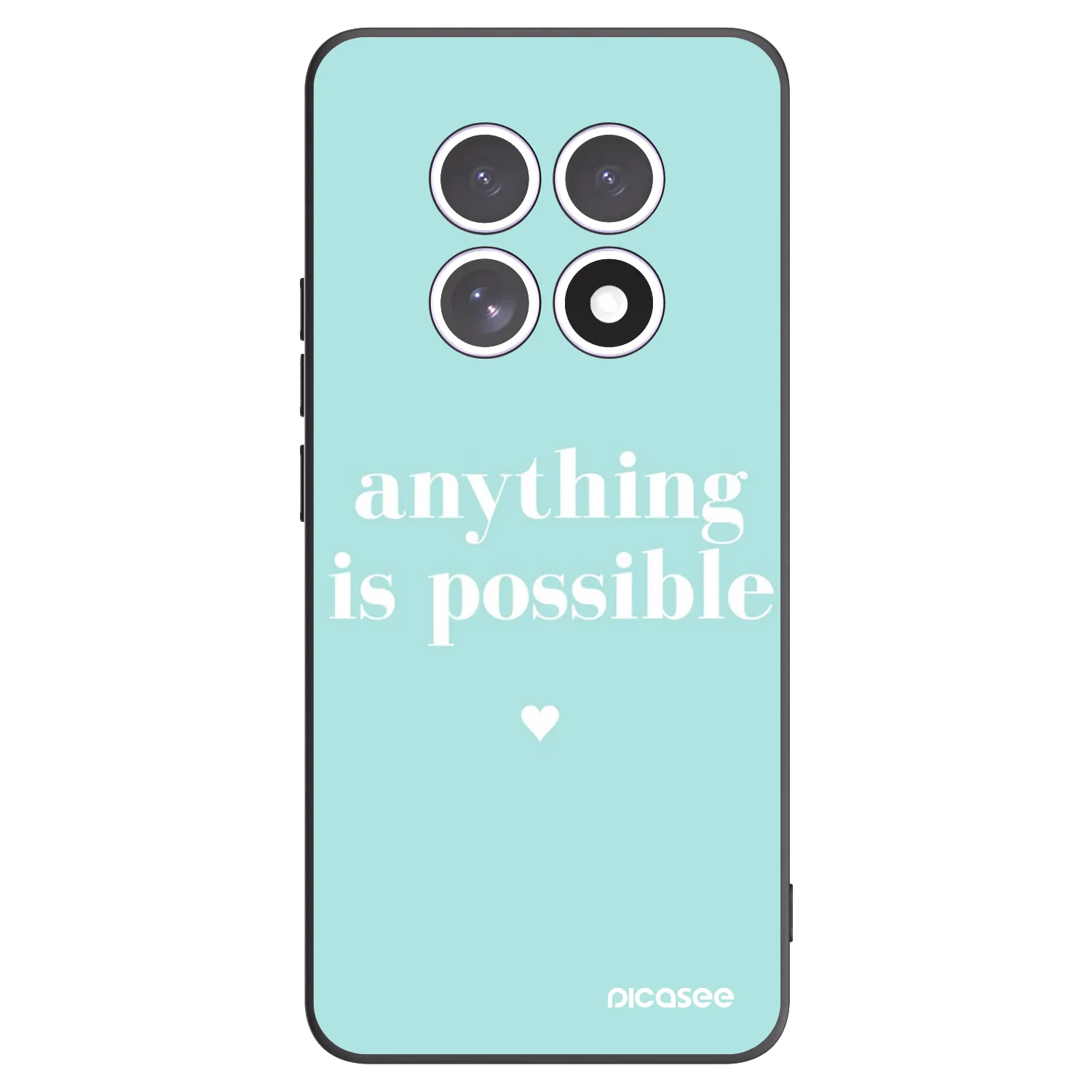 Picasee silikonowe czarne etui na Xiaomi Redmi Note 15 - Anything is possible