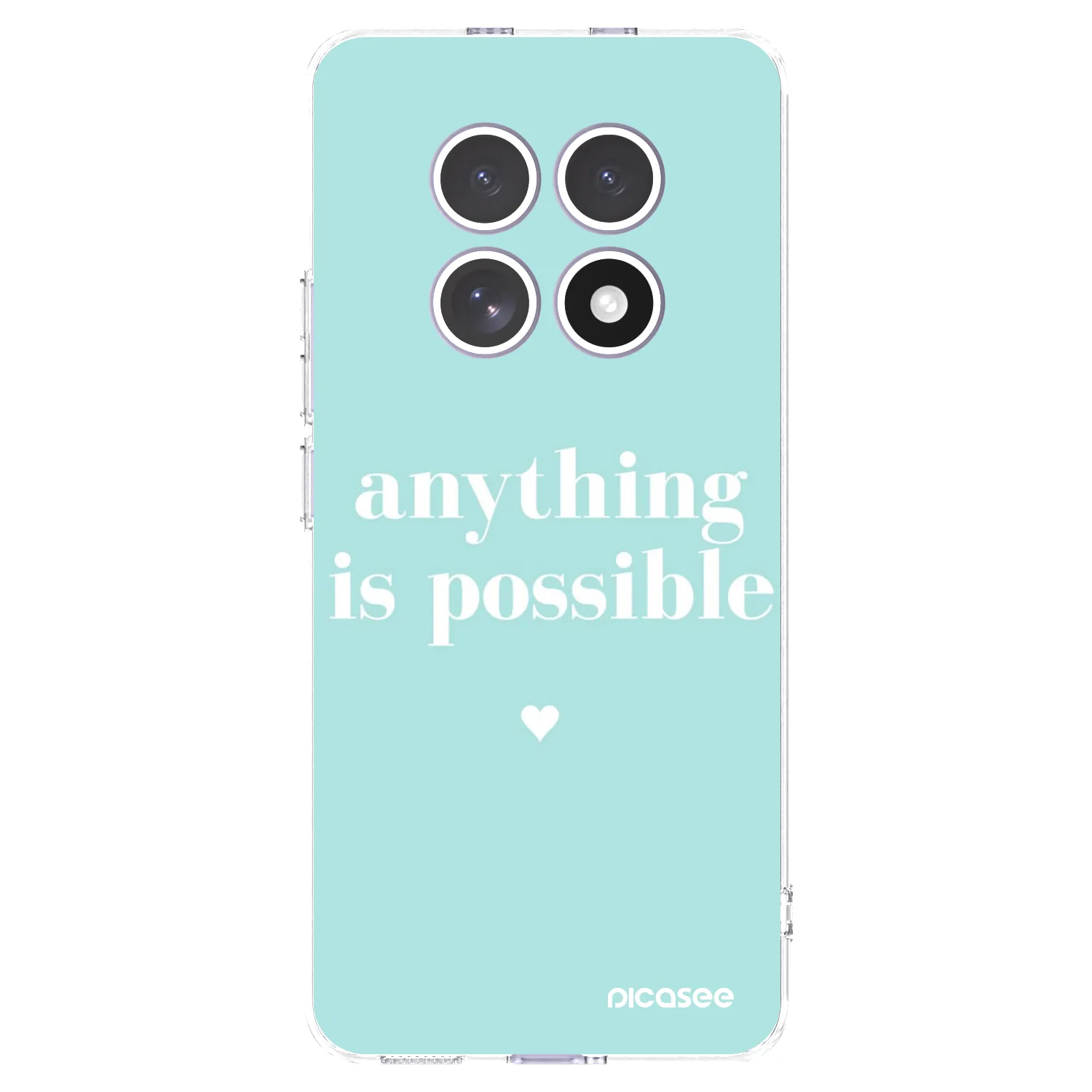 Picasee silikonowe przeźroczyste etui na Xiaomi Redmi Note 15 - Anything is possible