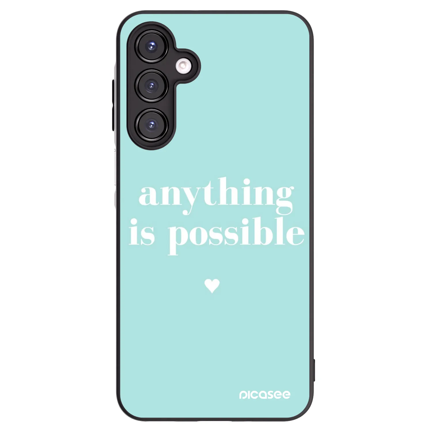 Picasee silikonowe czarne etui na Samsung Galaxy A16 4G - Anything is possible