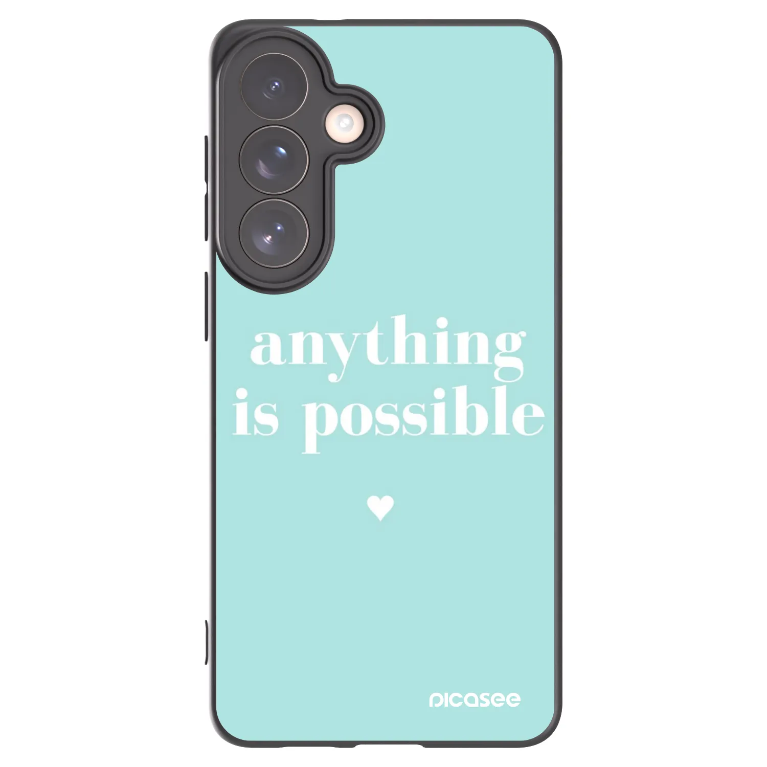 Picasee silikonowe czarne etui na Samsung Galaxy S26+ - Anything is possible