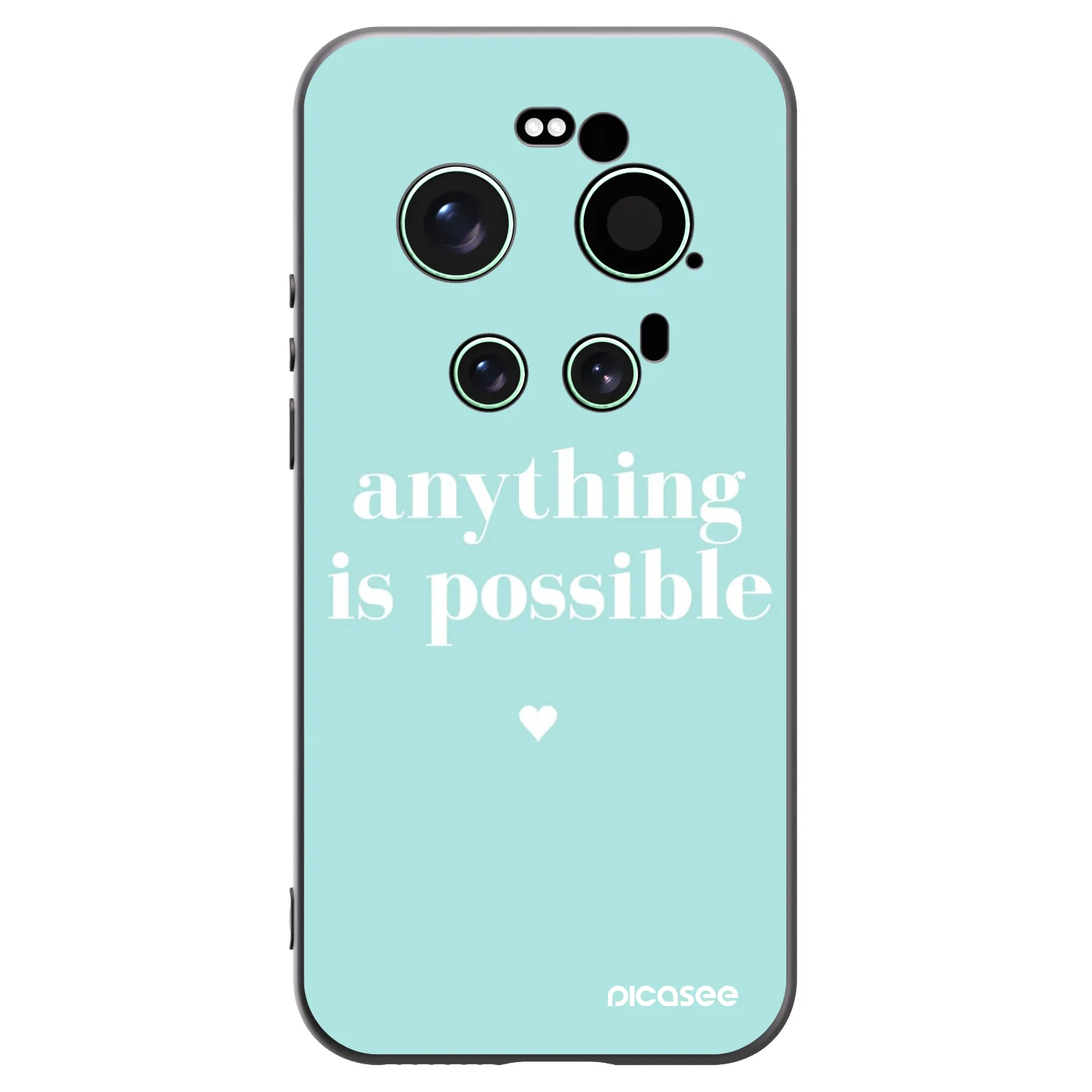 Picasee silikonowe czarne etui na Xiaomi 17 Ultra - Anything is possible