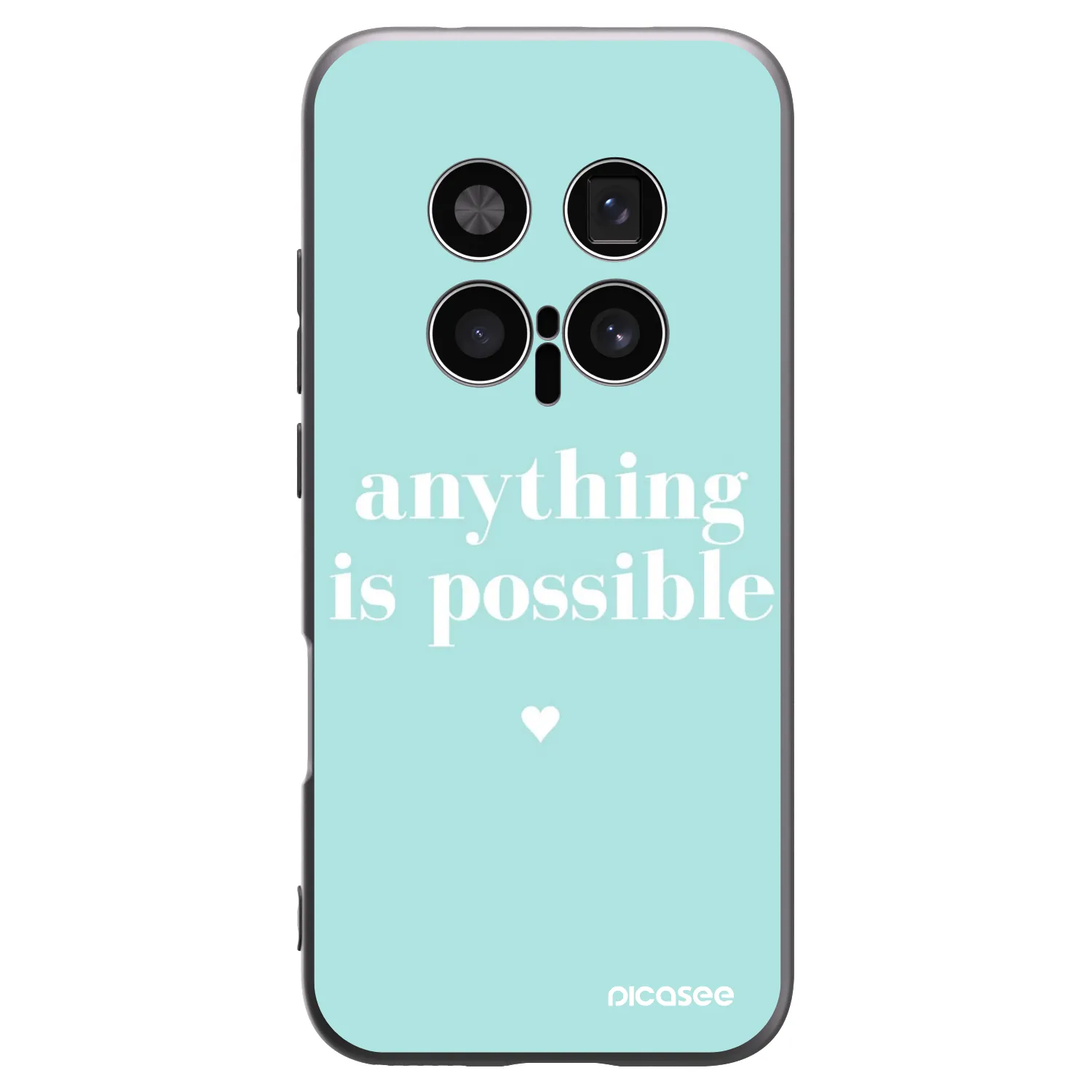 Picasee silikonowe czarne etui na Honor Magic8 Pro 5G - Anything is possible