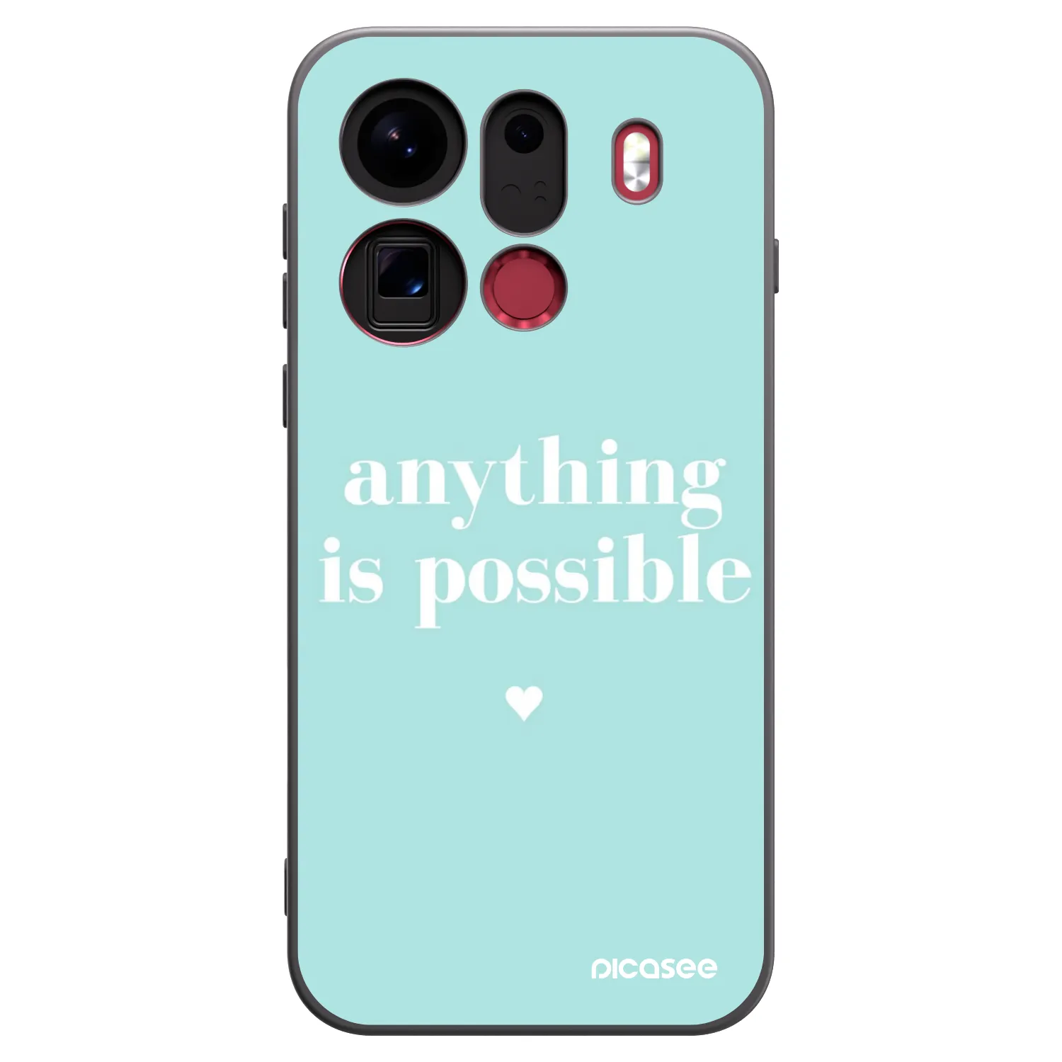 Picasee silikonowe czarne etui na OPPO Find X9 Pro - Anything is possible
