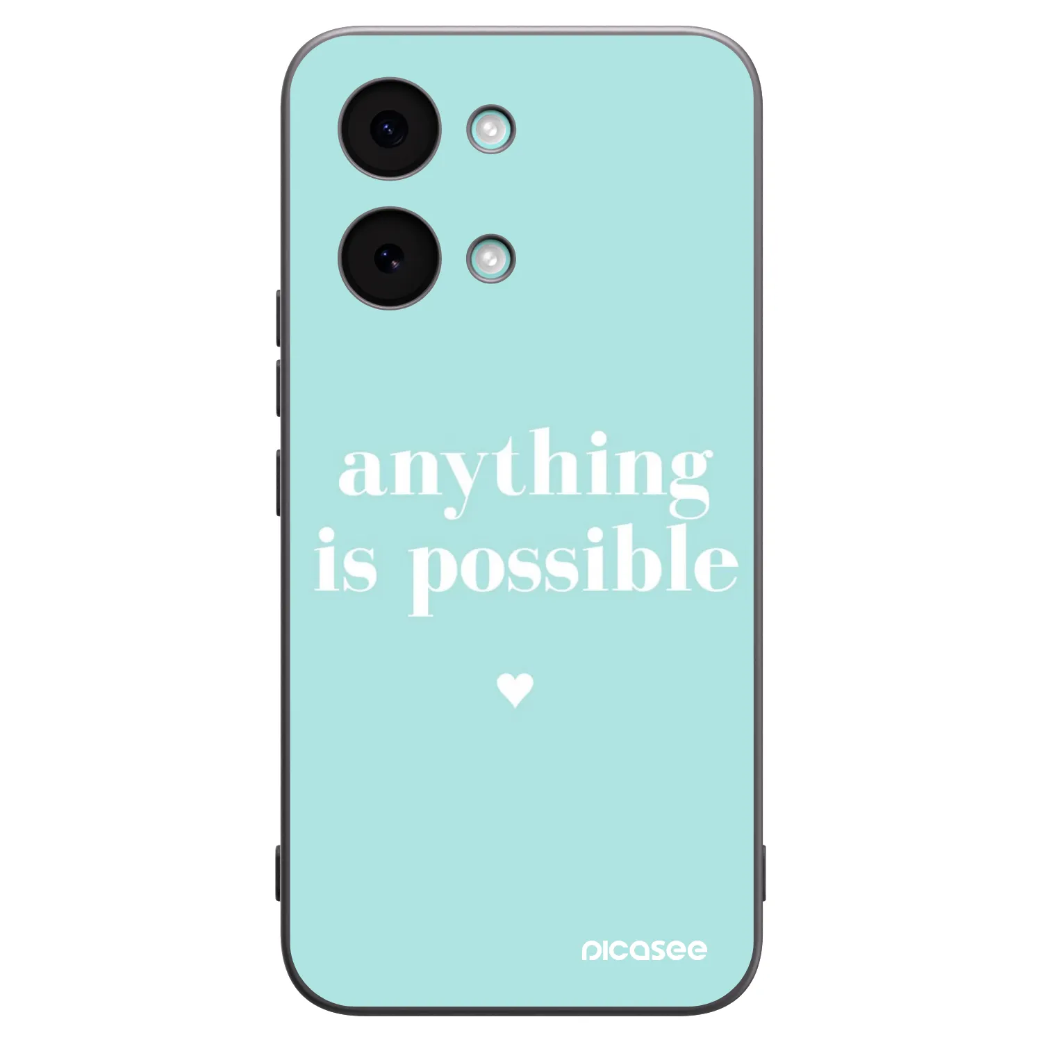 Picasee silikonowe czarne etui na Xiaomi Poco X8 Pro Max - Anything is possible