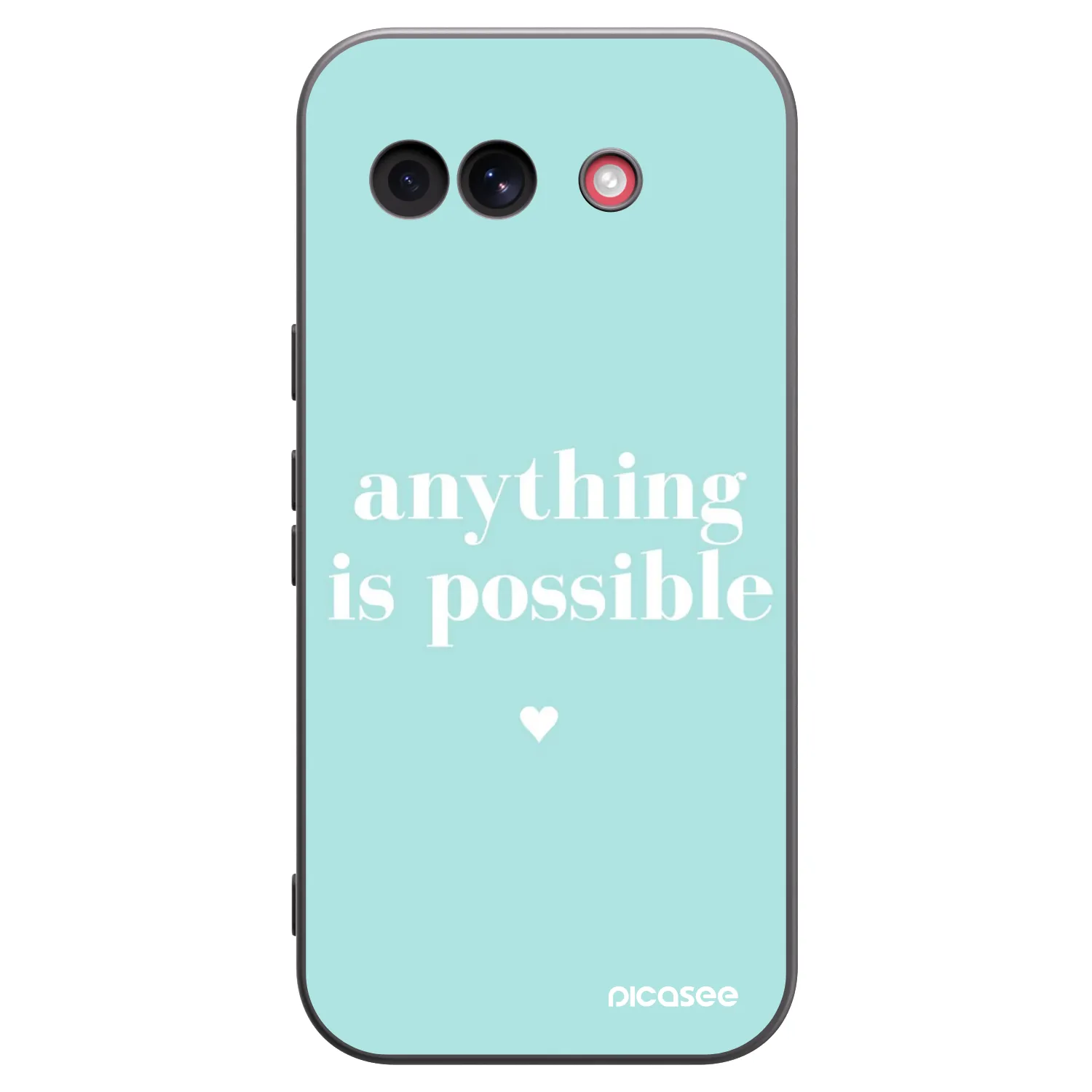 Picasee silikonowe czarne etui na Google Pixel 10a - Anything is possible