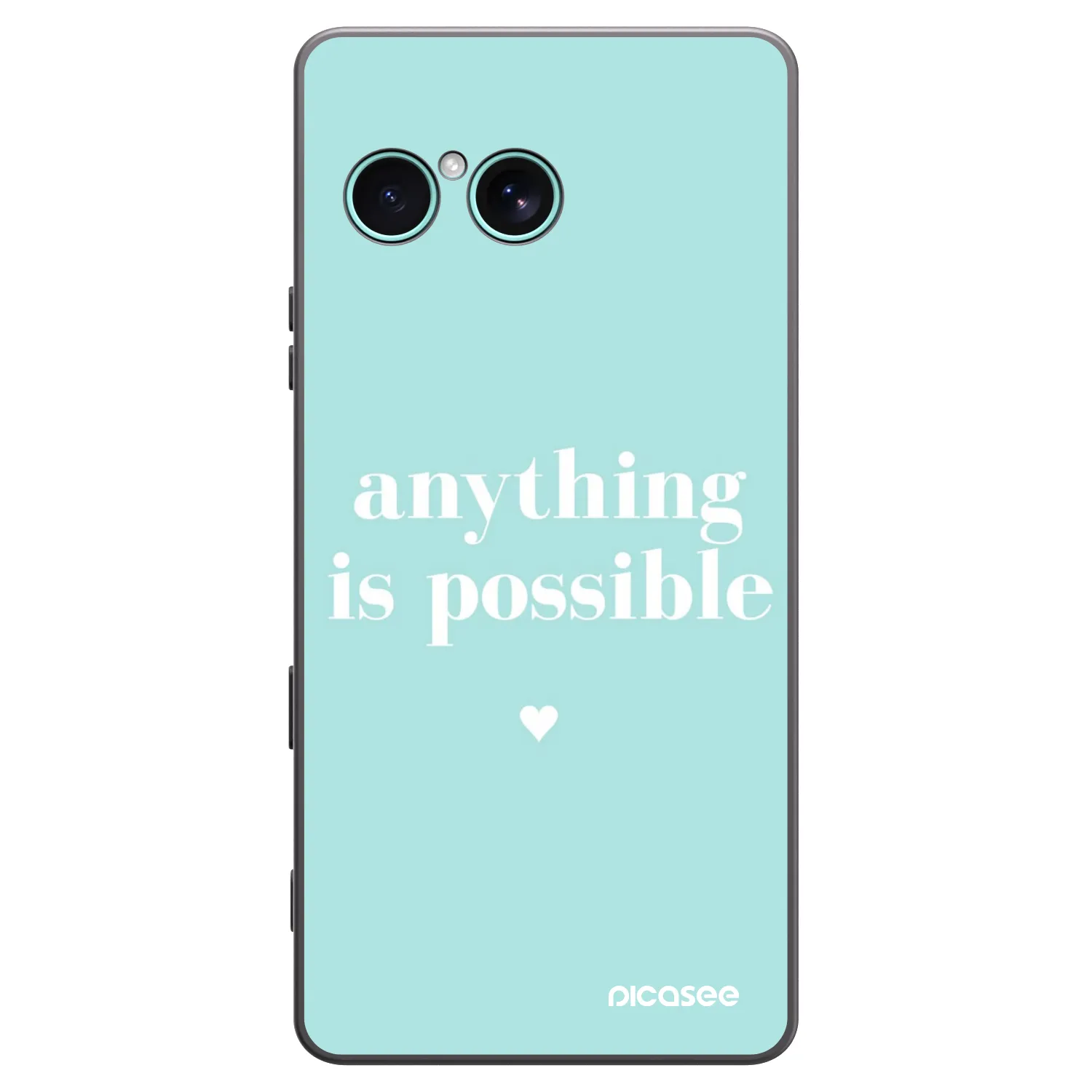 Picasee silikonowe czarne etui na Sony Xperia 10 VII - Anything is possible