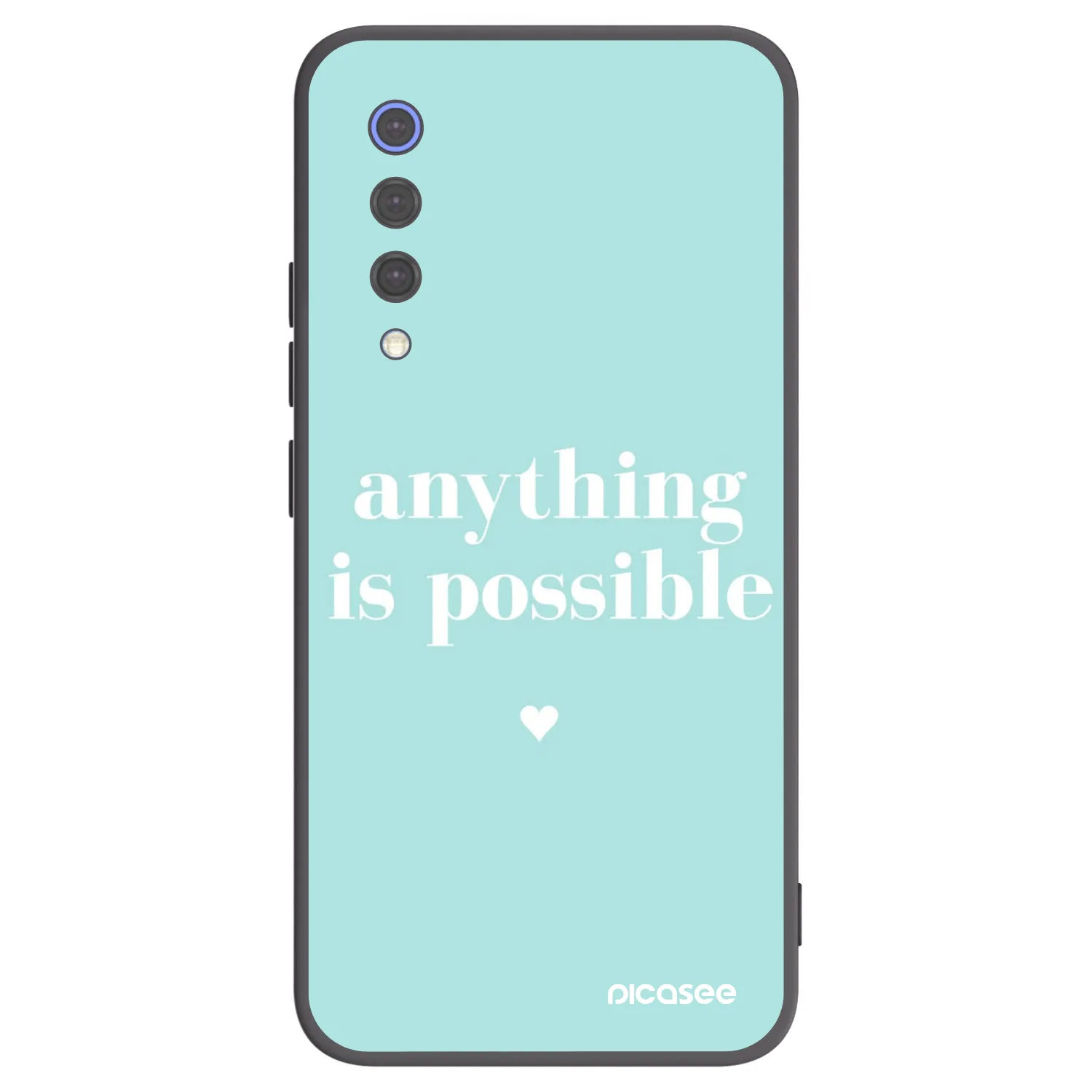 Picasee silikonowe czarne etui na Xiaomi Mi 9 SE - Anything is possible