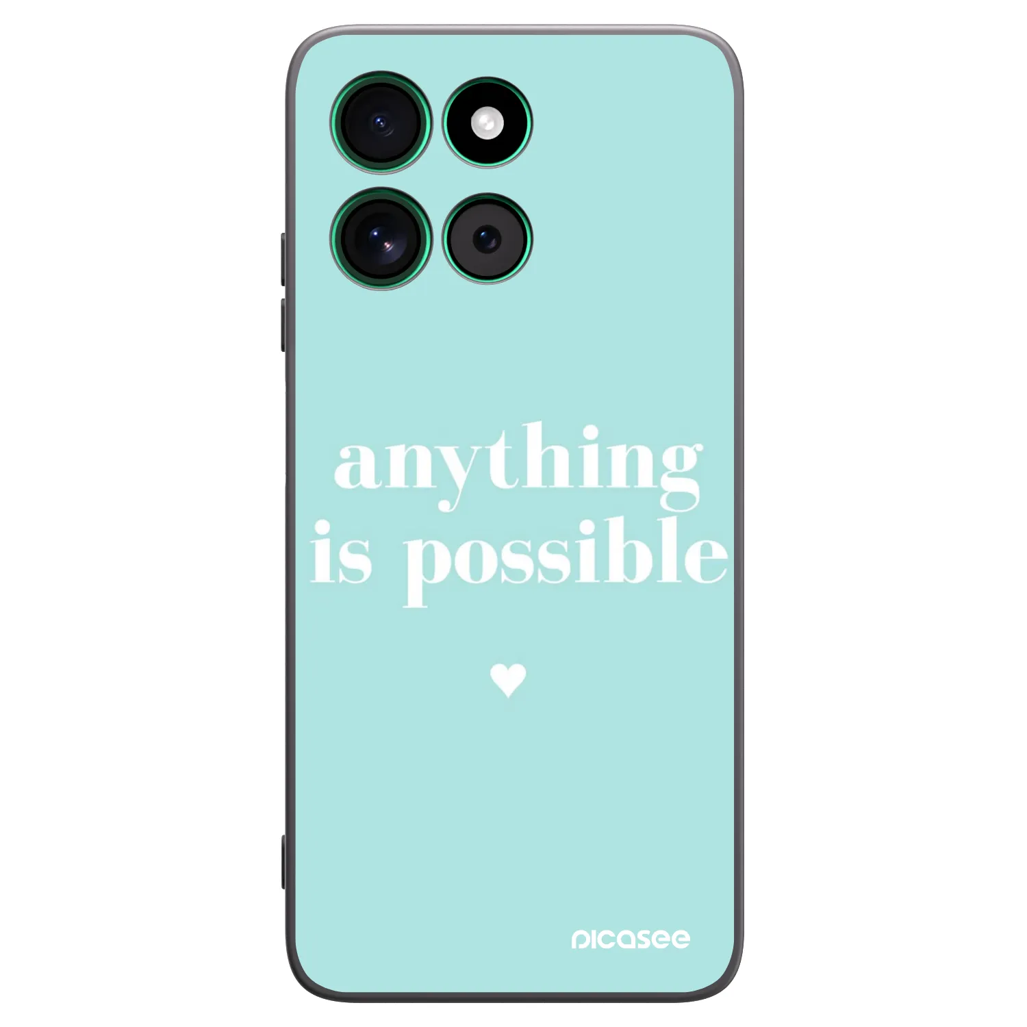 Picasee silikonowe czarne etui na Motorola Moto G57 Power - Anything is possible