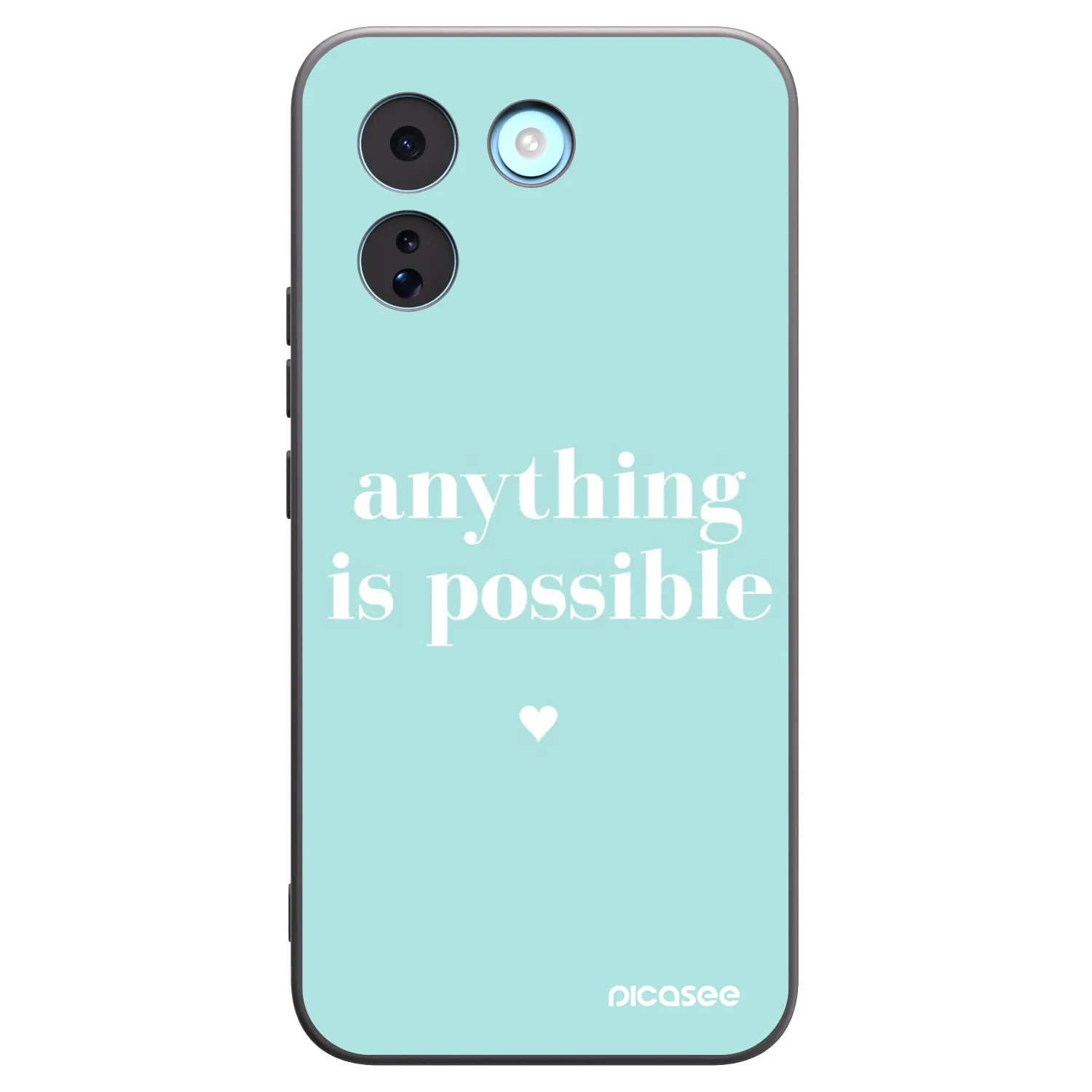 Picasee silikonowe czarne etui na Xiaomi Redmi Note 17 Pro MAX 5G - Anything is possible
