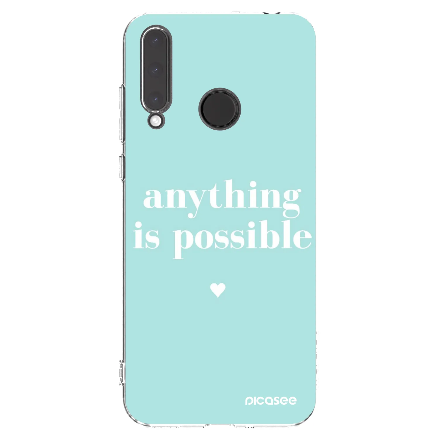 Picasee silikonowe przeźroczyste etui na Honor 20 Lite - Anything is possible