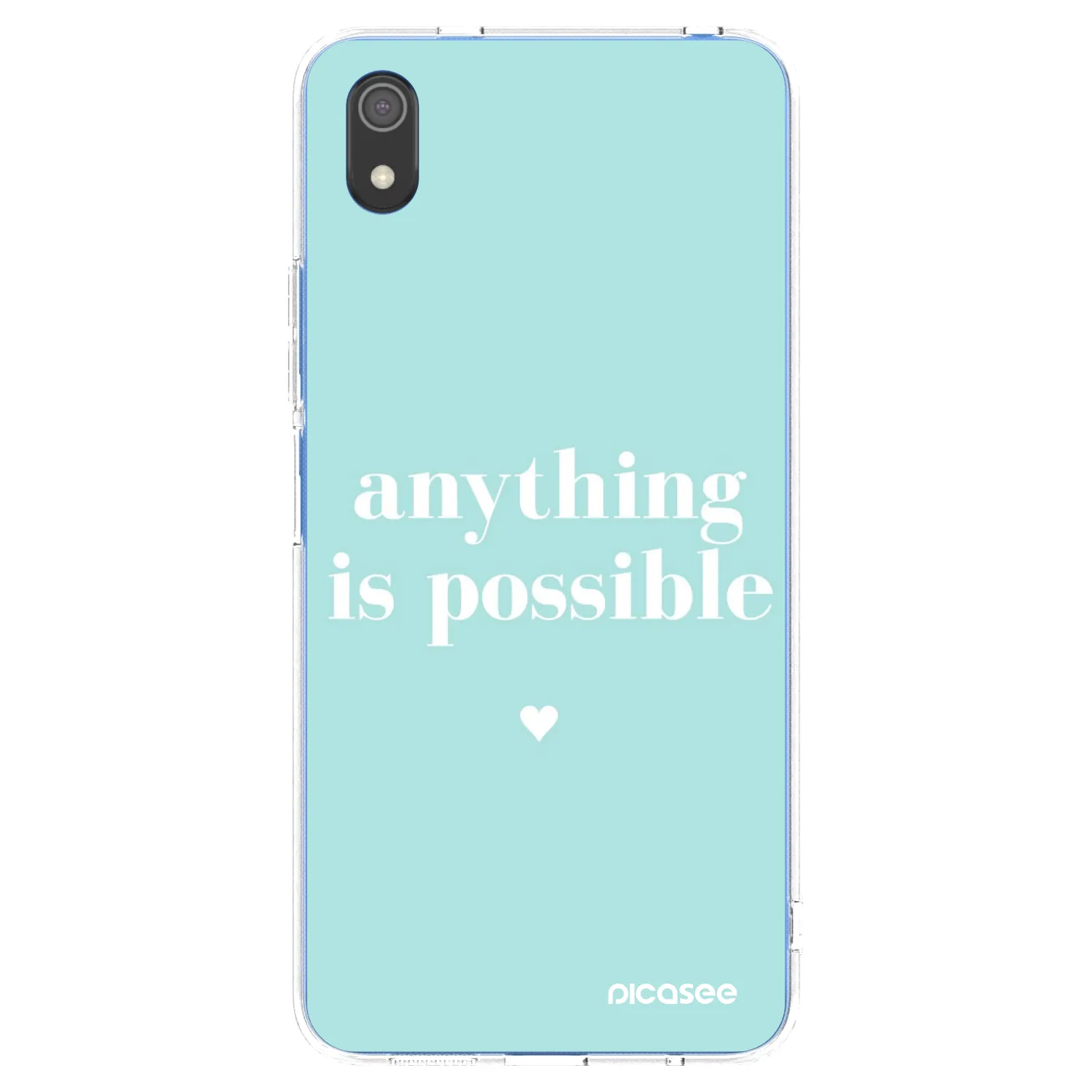 Picasee silikonowe przeźroczyste etui na Xiaomi Redmi 7A - Anything is possible
