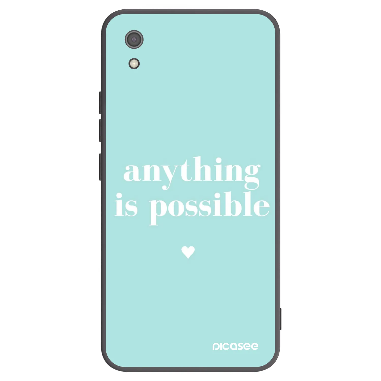 Picasee silikonowe czarne etui na Xiaomi Redmi 7A - Anything is possible