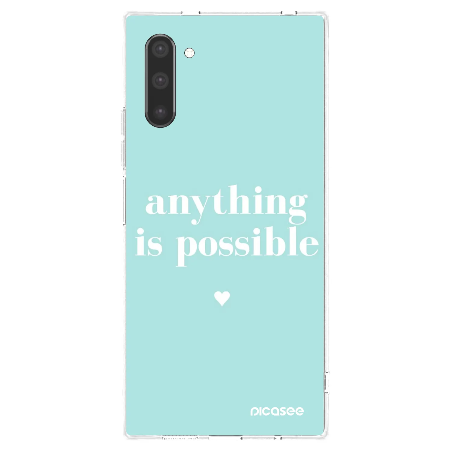 Picasee silikonowe przeźroczyste etui na Samsung Galaxy Note 10 N970F - Anything is possible