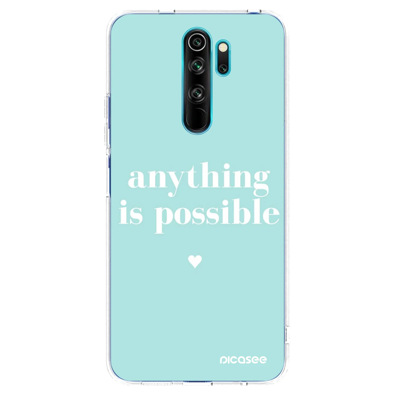 Picasee silikonowe przeźroczyste etui na Xiaomi Redmi Note 8 Pro - Anything is possible