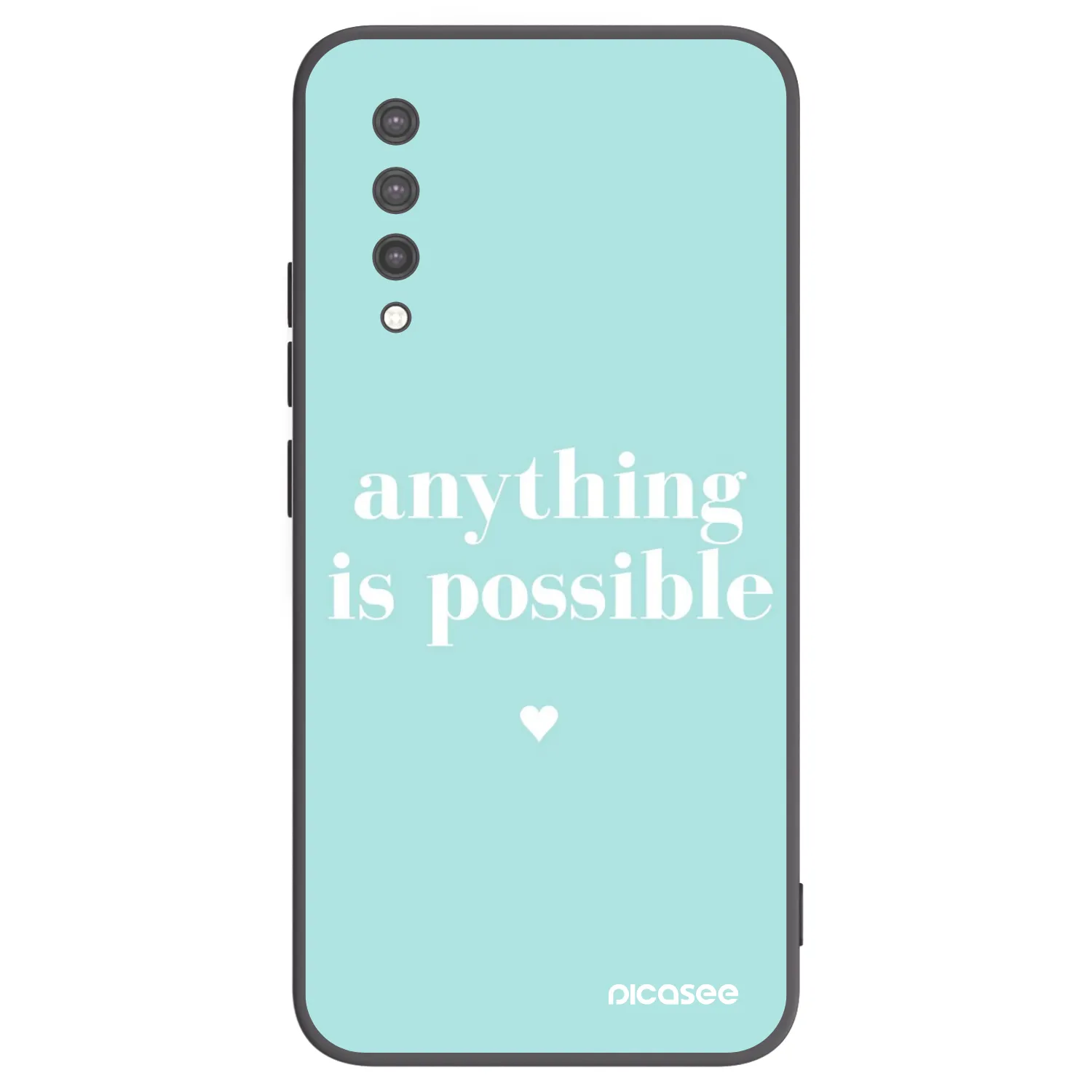 Picasee silikonowe czarne etui na Xiaomi Mi 9 Lite - Anything is possible