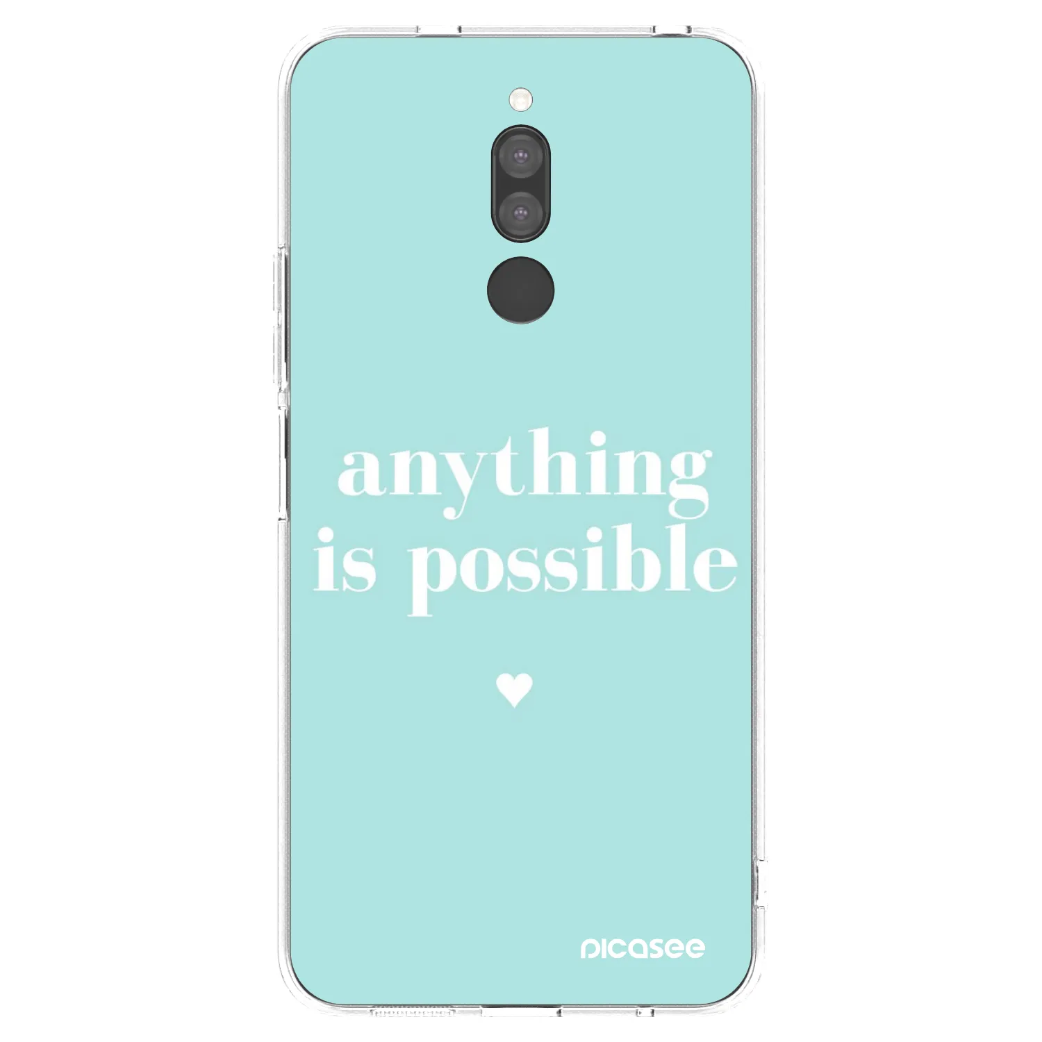 Picasee silikonowe przeźroczyste etui na Xiaomi Redmi 8 - Anything is possible