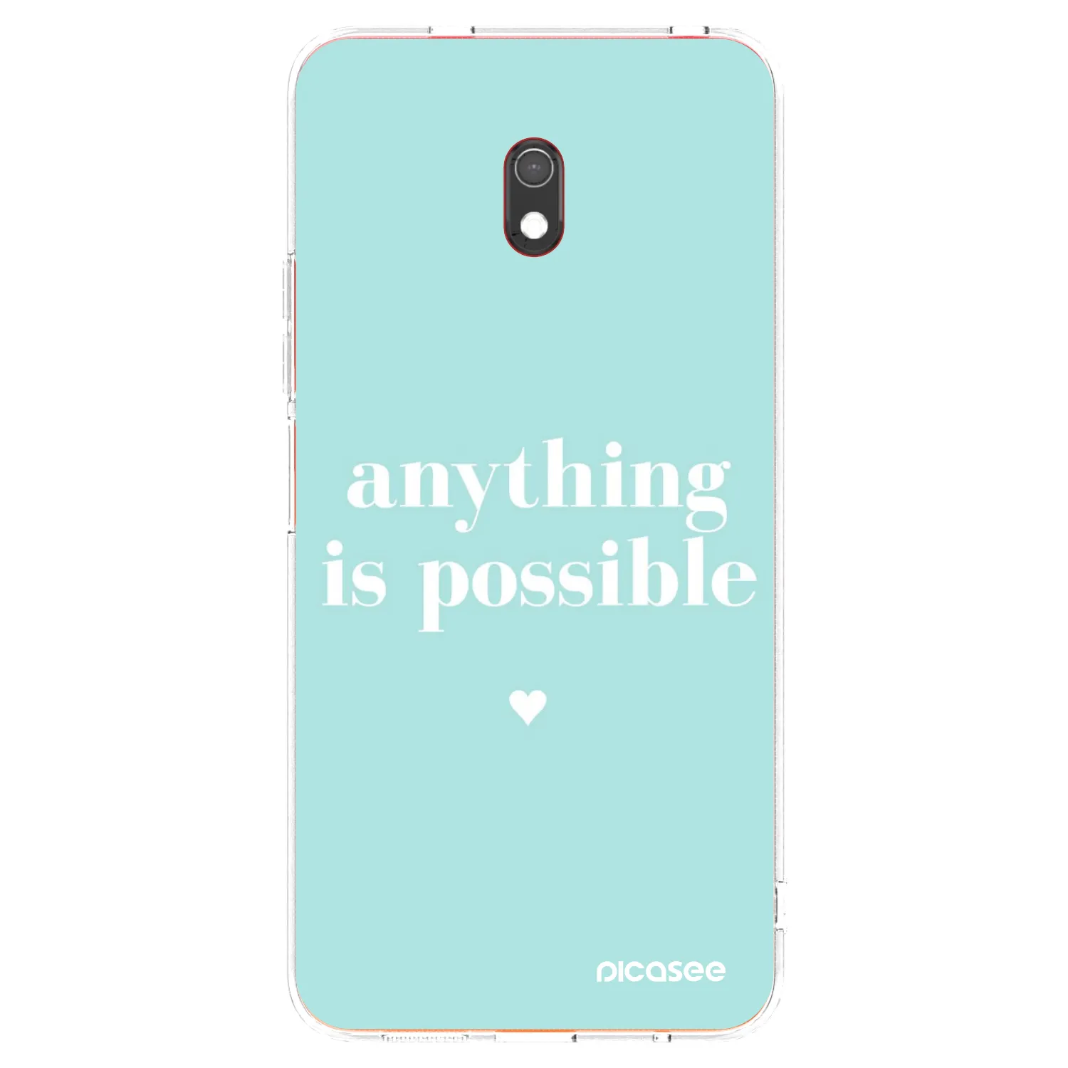 Picasee silikonowe przeźroczyste etui na Xiaomi Redmi 8A - Anything is possible