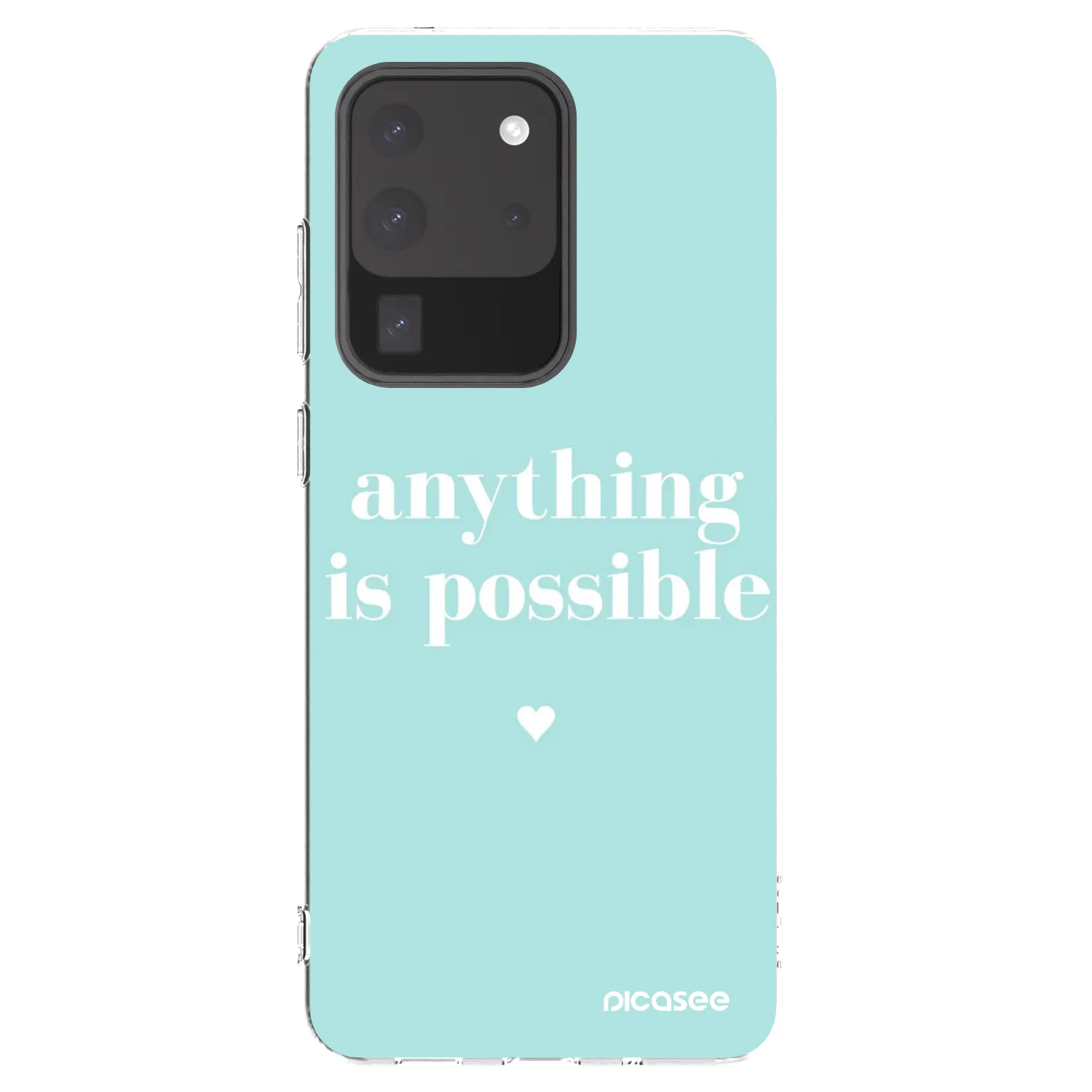 Picasee silikonowe przeźroczyste etui na Samsung Galaxy S20 Ultra 5G G988F - Anything is possible