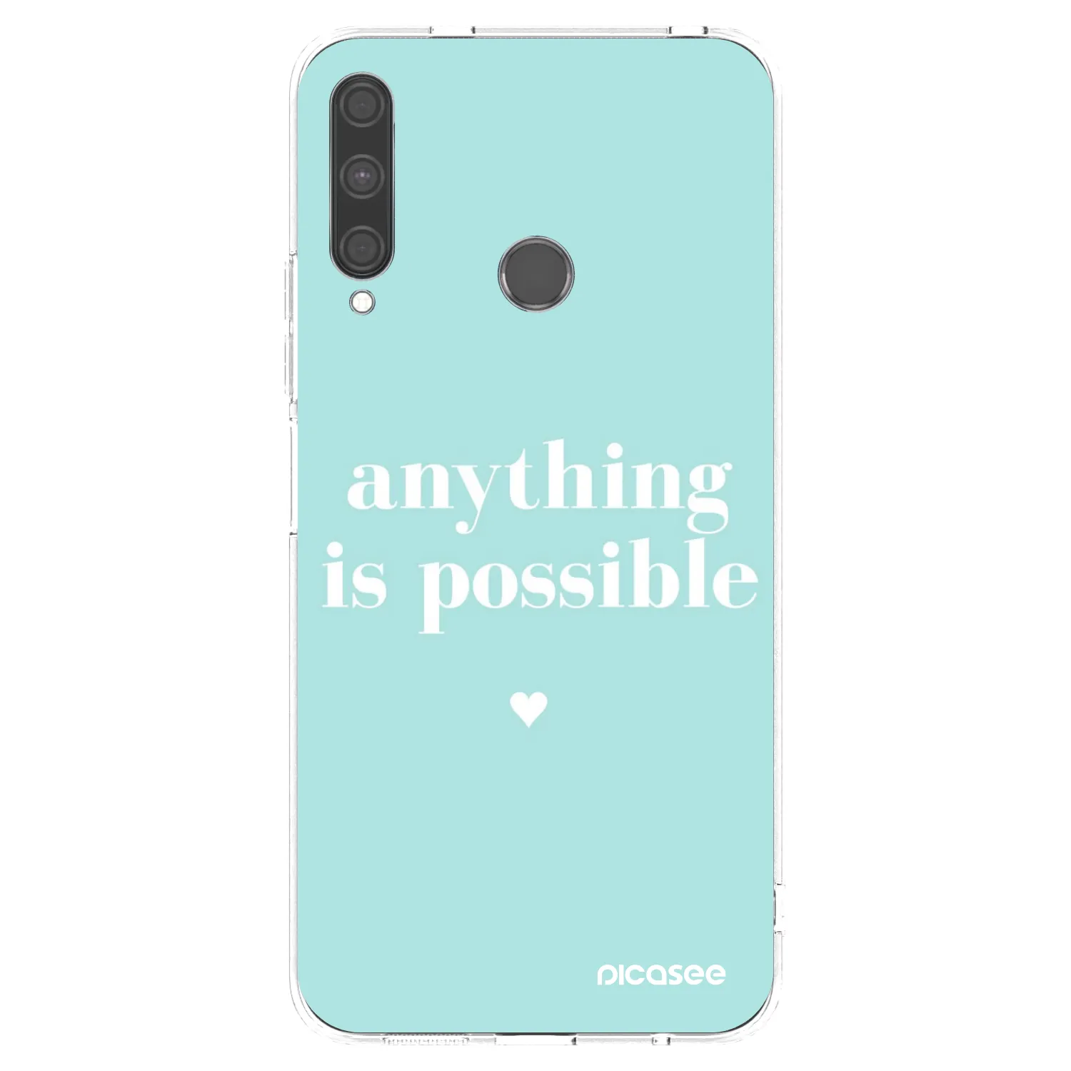 Picasee silikonowe przeźroczyste etui na Huawei P40 Lite E - Anything is possible