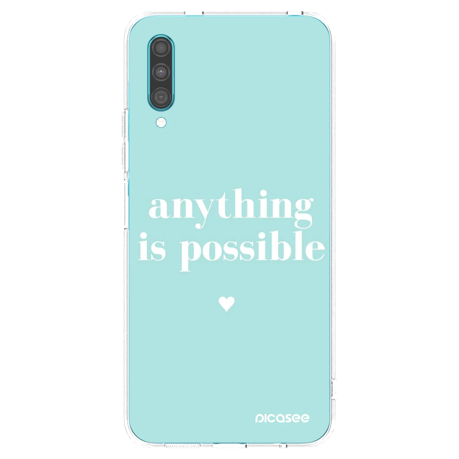 Picasee silikonowe przeźroczyste etui na Samsung Galaxy A30s A307F - Anything is possible