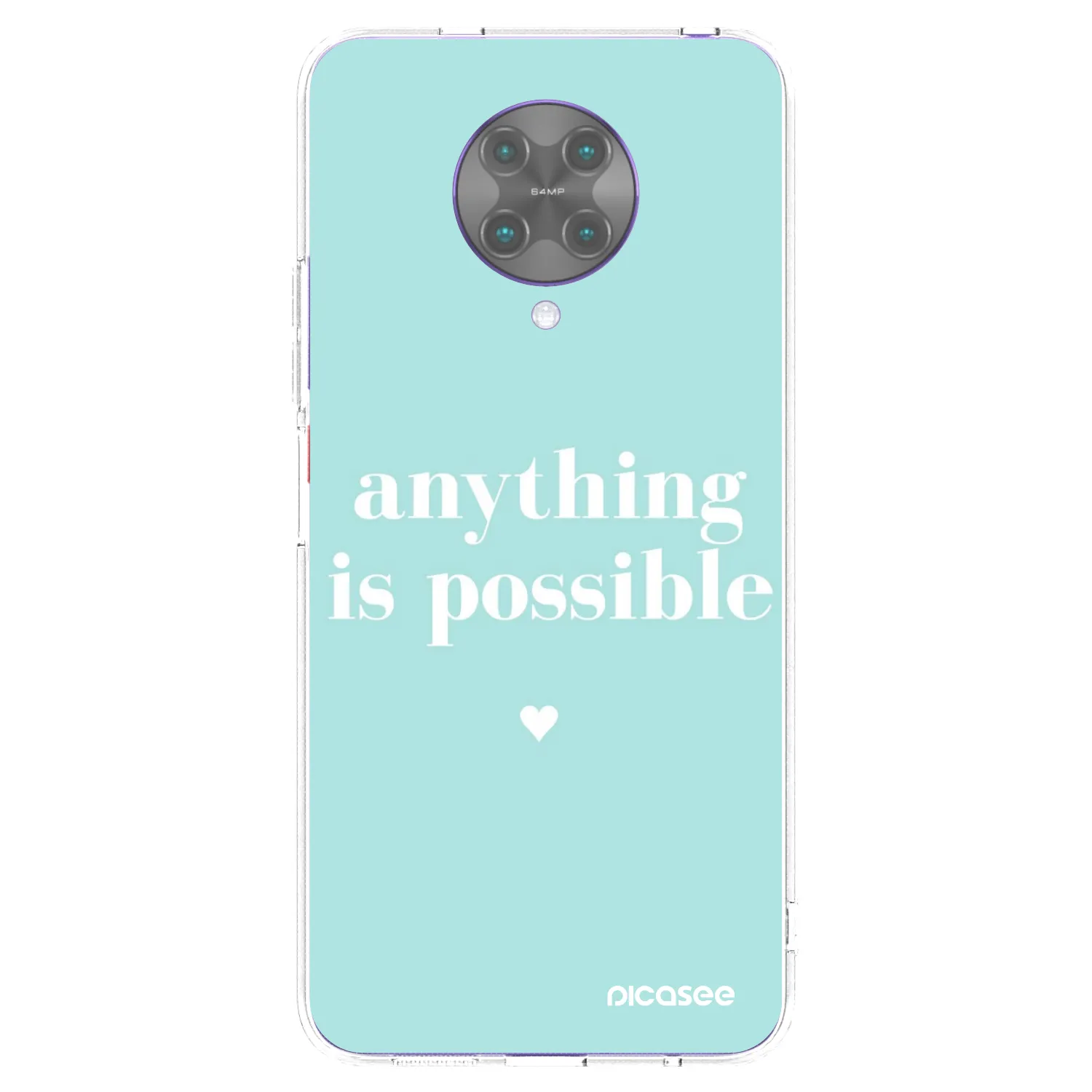 Picasee silikonowe przeźroczyste etui na Xiaomi Poco F2 Pro - Anything is possible