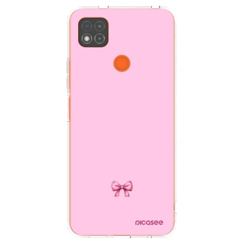 Picasee silikonowe przeźroczyste etui na Xiaomi Redmi 9C - Blush bow