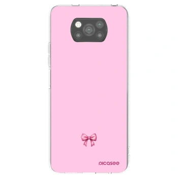 Picasee silikonowe czarne etui na Xiaomi Poco X3 - Blush bow