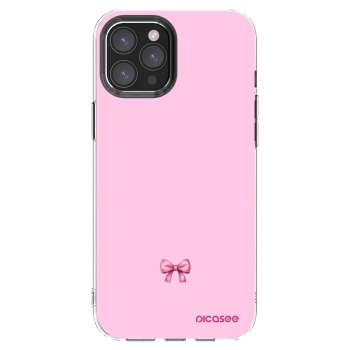 Picasee silikonowe przeźroczyste etui na Apple iPhone 12 Pro Max - Blush bow