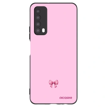 Picasee silikonowe czarne etui na Huawei P Smart 2021 - Blush bow