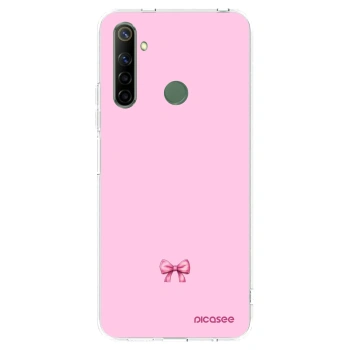 Picasee silikonowe przeźroczyste etui na Realme 6i - Blush bow