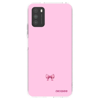 Picasee silikonowe przeźroczyste etui na Xiaomi Poco M3 - Blush bow