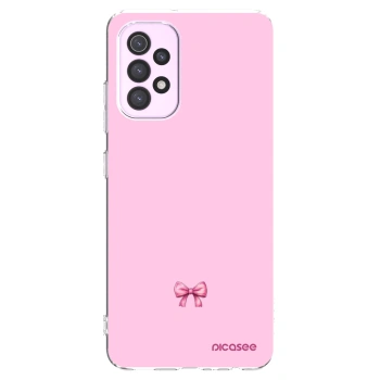 Picasee silikonowe przeźroczyste etui na Samsung Galaxy A32 5G A326B - Blush bow