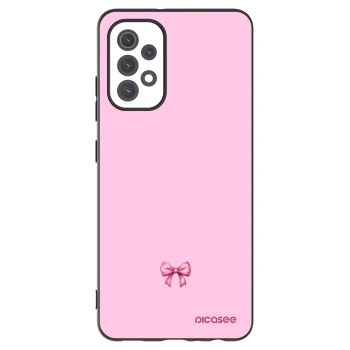 Picasee silikonowe czarne etui na Samsung Galaxy A32 5G A326B - Blush bow